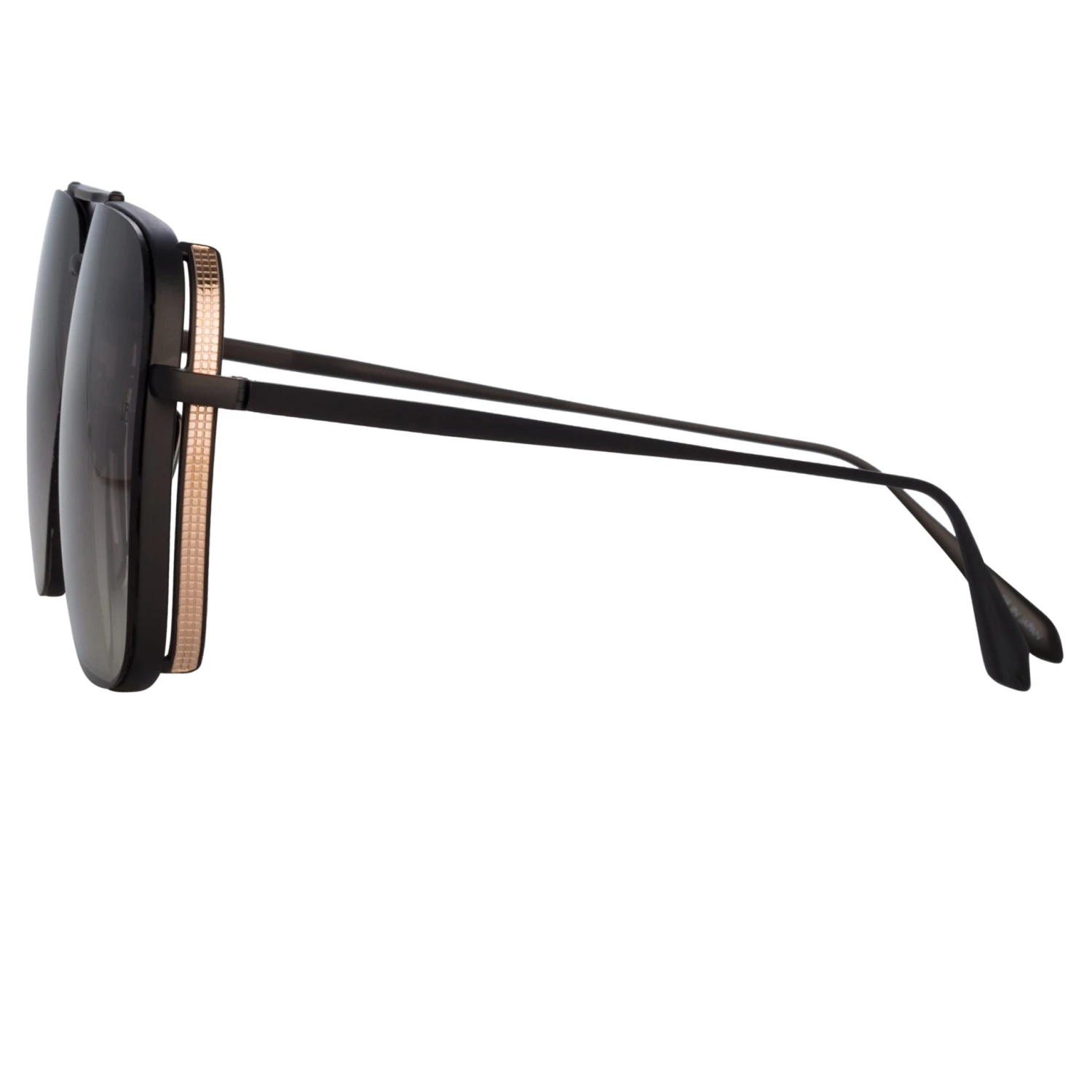 LINDA FARROW (U.K.) Asher Aviator Sunglasses In Black Women's 3 LINDA FARROW (U.K.) Asher Aviator Sunglasses In Black Women's