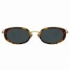 LINDA FARROW (U.K.) Women's Rosie Oval Sunglasses In Tortoiseshell