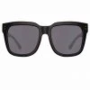 LINDA FARROW (U.K.) Women's Freya Square Sunglasses In Black
