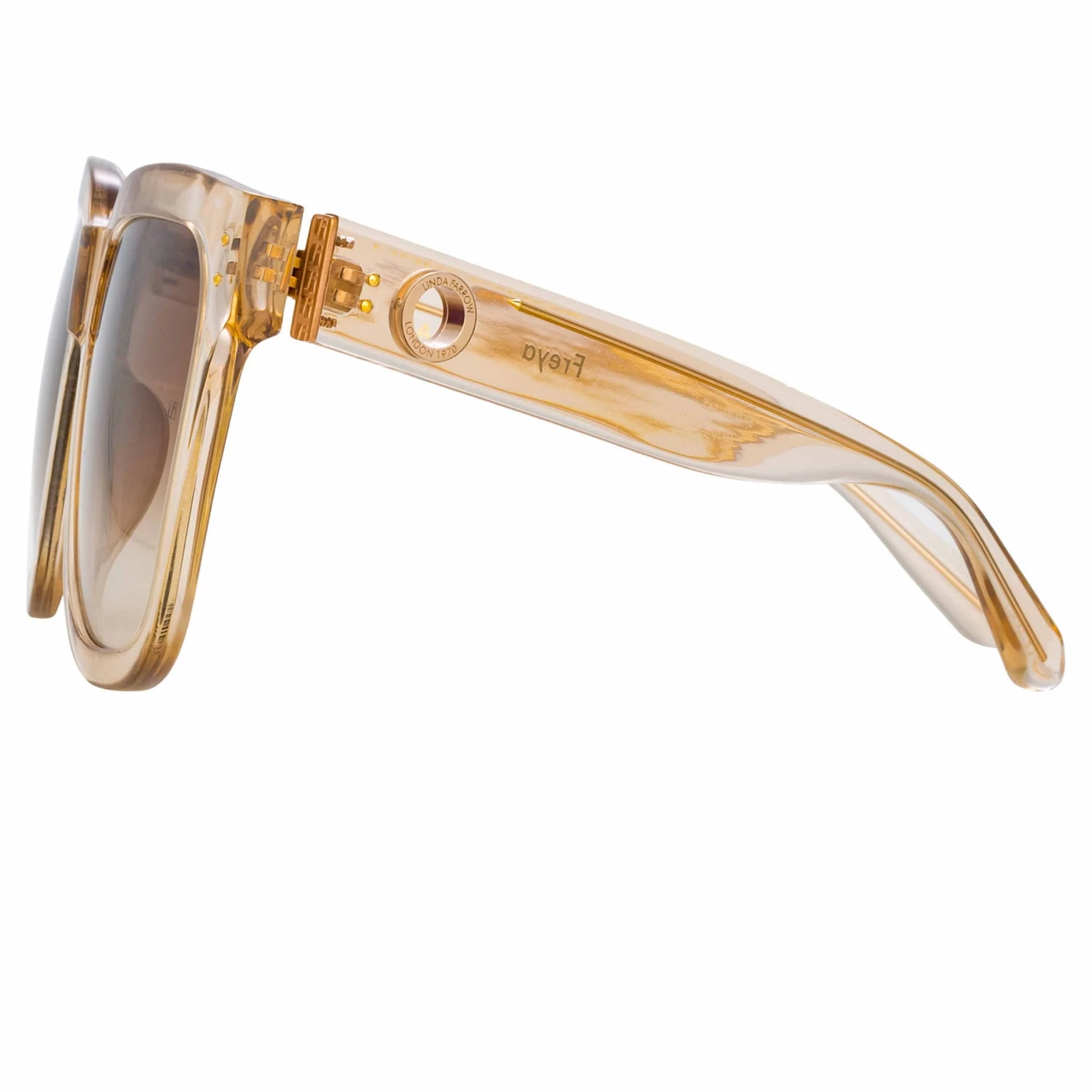 LINDA FARROW (U.K.) Freya Square Sunglasses In Ash 4 LINDA FARROW (U.K.) Freya Square Sunglasses In Ash