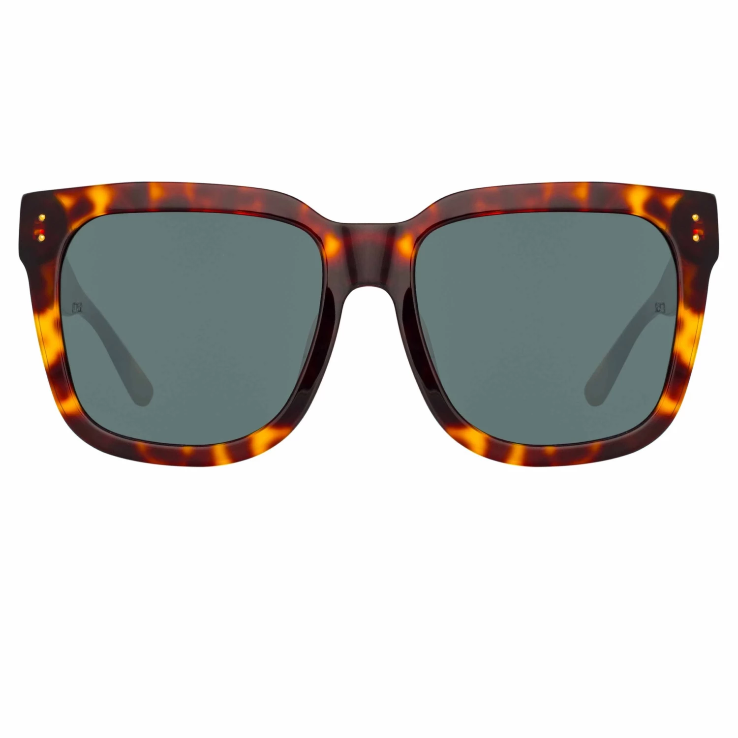 LINDA FARROW (U.K.) Freya Square Sunglasses In Tortoiseshell 1 LINDA FARROW (U.K.) Freya Square Sunglasses In Tortoiseshell