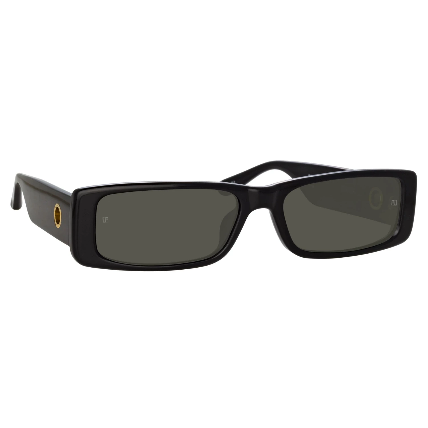 LINDA FARROW (U.K.) Dania Rectangular Sunglasses In Black Women's 3 LINDA FARROW (U.K.) Dania Rectangular Sunglasses In Black Women's