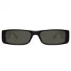 LINDA FARROW (U.K.) Dania Rectangular Sunglasses In Black Women's