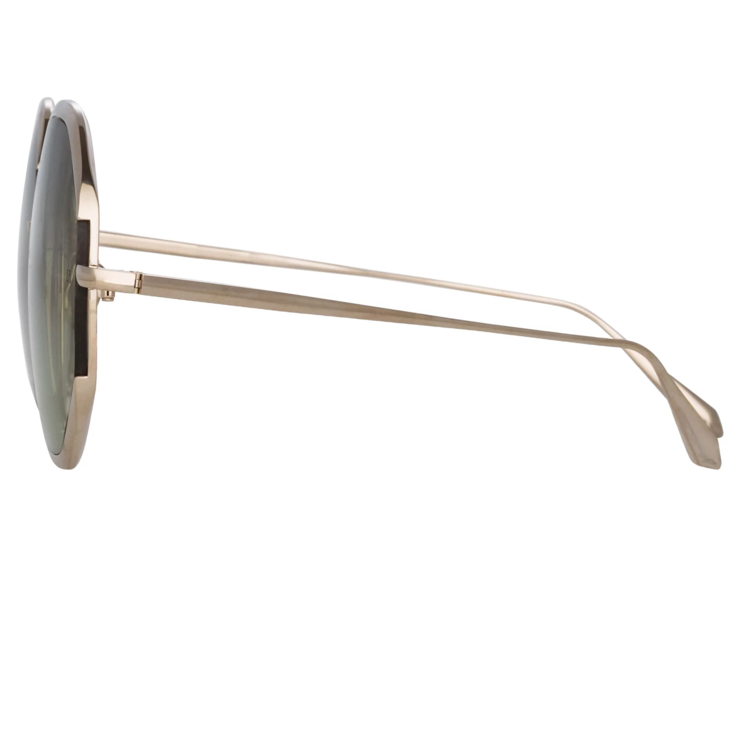 LINDA FARROW (U.K.) Camila Oversized Sunglasses In Light Gold 4 LINDA FARROW (U.K.) Camila Oversized Sunglasses In Light Gold