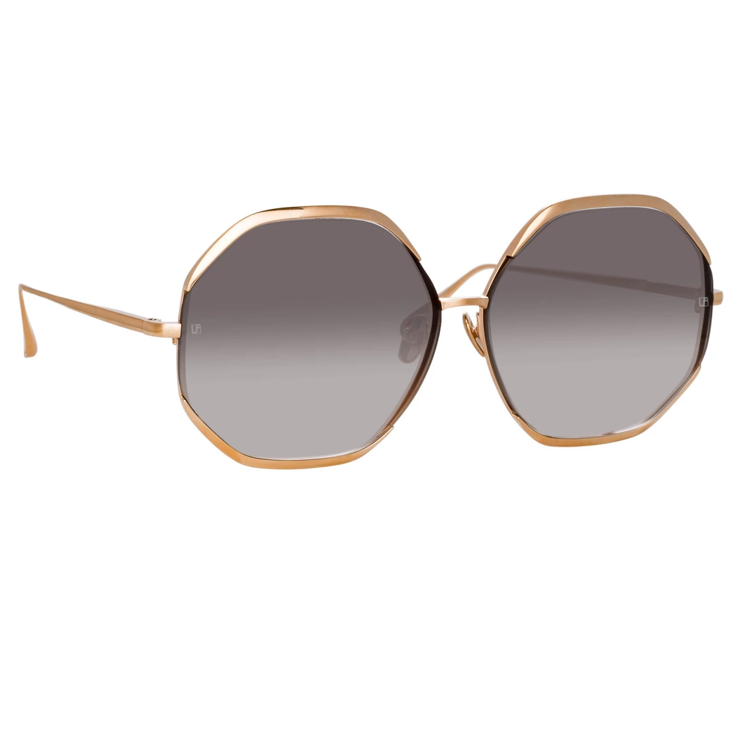 LINDA FARROW (U.K.) Women's Camila Oversized Sunglasses In Rose Gold 3 LINDA FARROW (U.K.) Women's Camila Oversized Sunglasses In Rose Gold