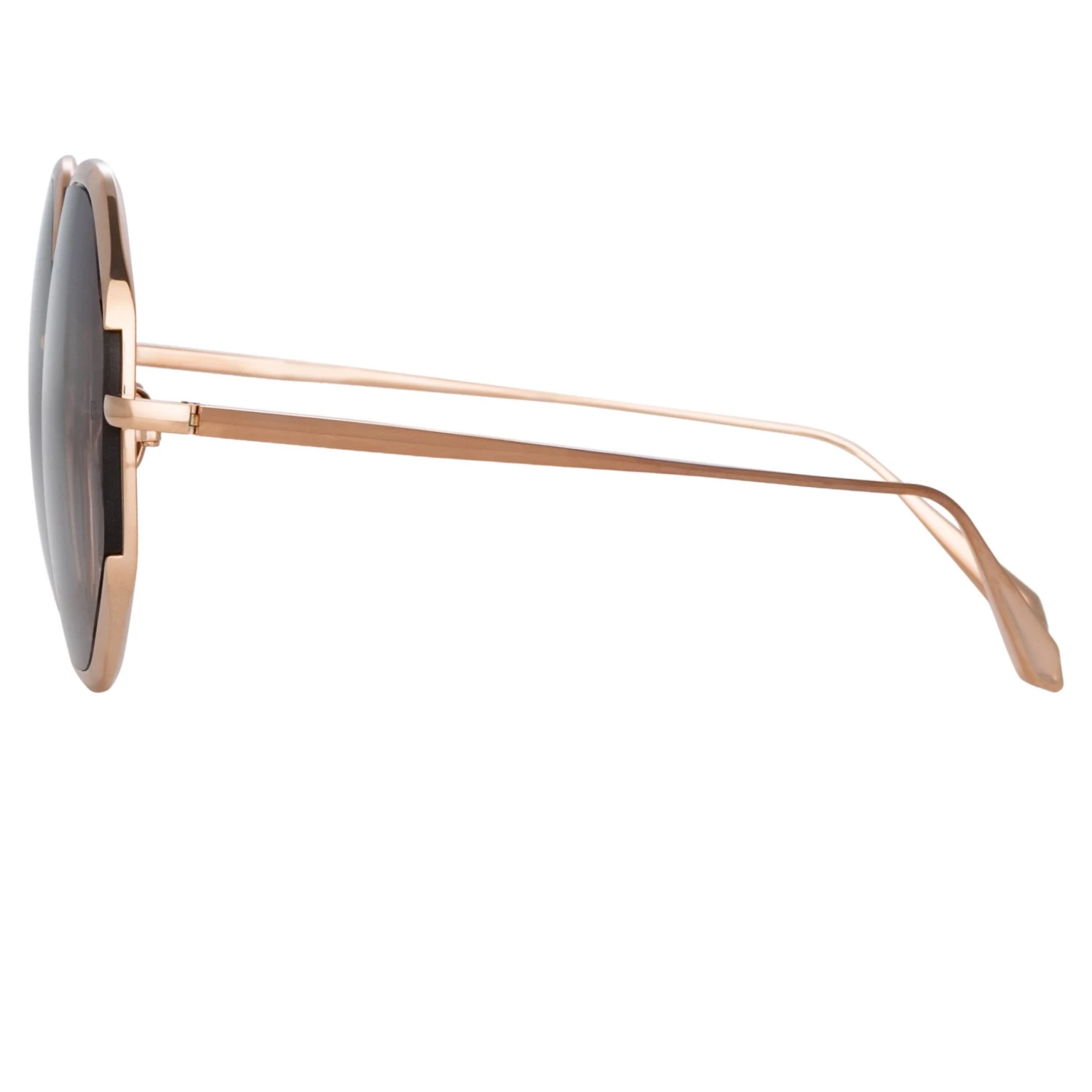 LINDA FARROW (U.K.) Women's Camila Oversized Sunglasses In Rose Gold 4 LINDA FARROW (U.K.) Women's Camila Oversized Sunglasses In Rose Gold