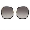 LINDA FARROW (U.K.) Women's Natalia Oversized Sunglasses In Black