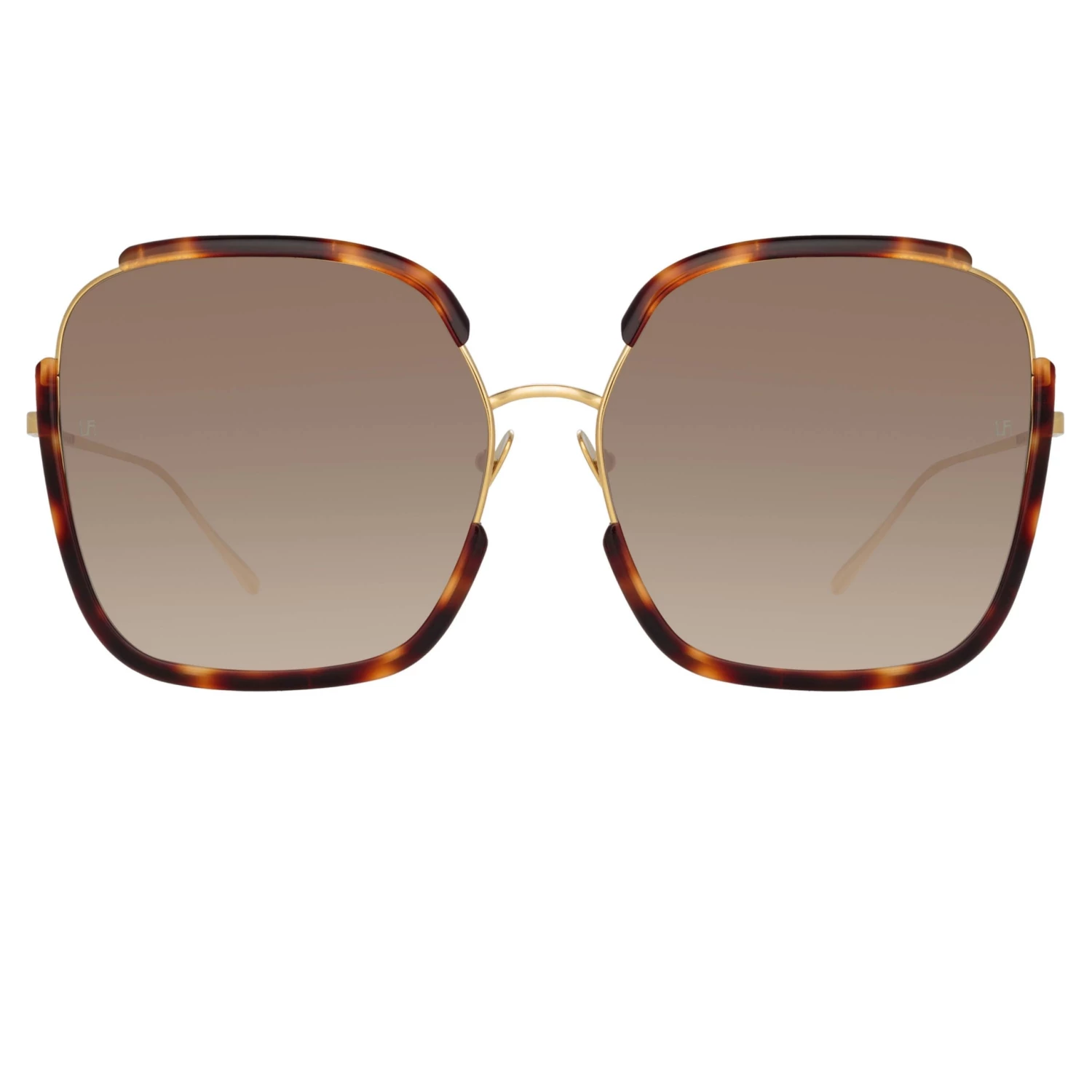 LINDA FARROW (U.K.) Natalia Oversized Sunglasses In Tortoiseshell Women's 1 LINDA FARROW (U.K.) Natalia Oversized Sunglasses In Tortoiseshell Women's