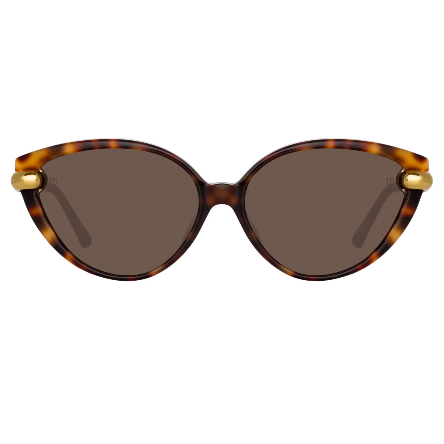 LINDA FARROW (U.K.) Palm Cat Eye Sunglasses In Tortoiseshell Women's 1 LINDA FARROW (U.K.) Palm Cat Eye Sunglasses In Tortoiseshell Women's
