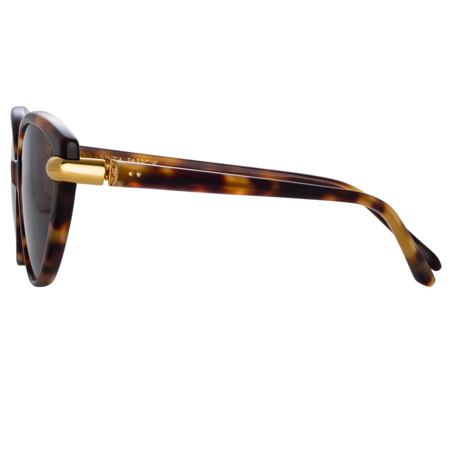 LINDA FARROW (U.K.) Palm Cat Eye Sunglasses In Tortoiseshell Women's 3 LINDA FARROW (U.K.) Palm Cat Eye Sunglasses In Tortoiseshell Women's