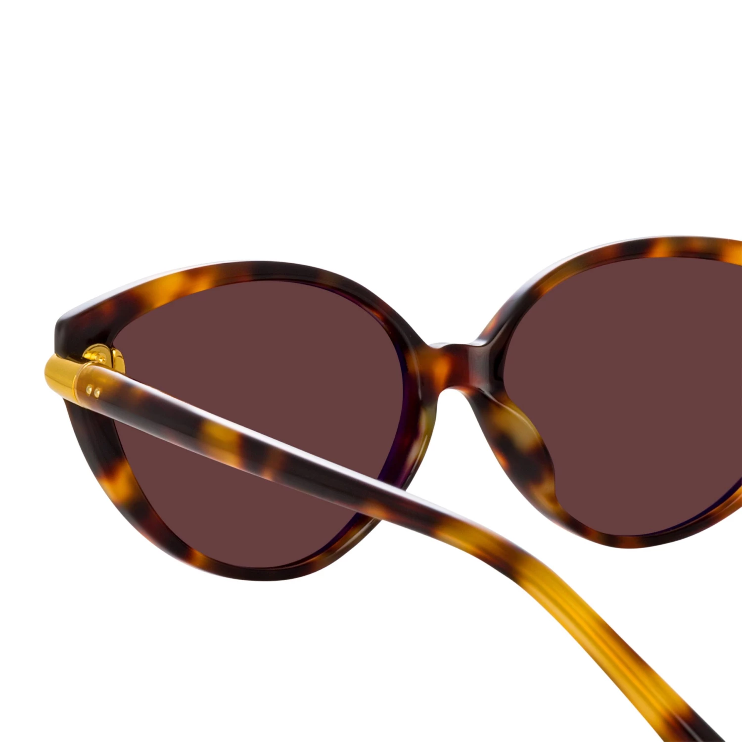 LINDA FARROW (U.K.) Palm Cat Eye Sunglasses In Tortoiseshell Women's 4 LINDA FARROW (U.K.) Palm Cat Eye Sunglasses In Tortoiseshell Women's