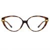 LINDA FARROW (U.K.) Palm Cat Eye Optical Frame In Tortoiseshell The LINDA FARROW Spring/Summer '22 Collection