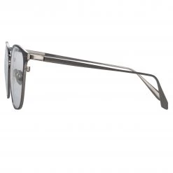 LINDA FARROW (U.K.) Xate Rectangular Optical Frame In Black And White Gold