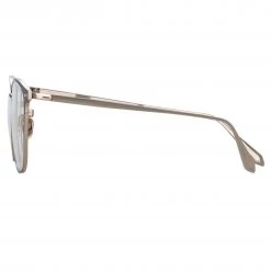 LINDA FARROW (U.K.) The LINDA FARROW Spring/Summer '22 Collection Xate Rectangular Optical Frame In Brown