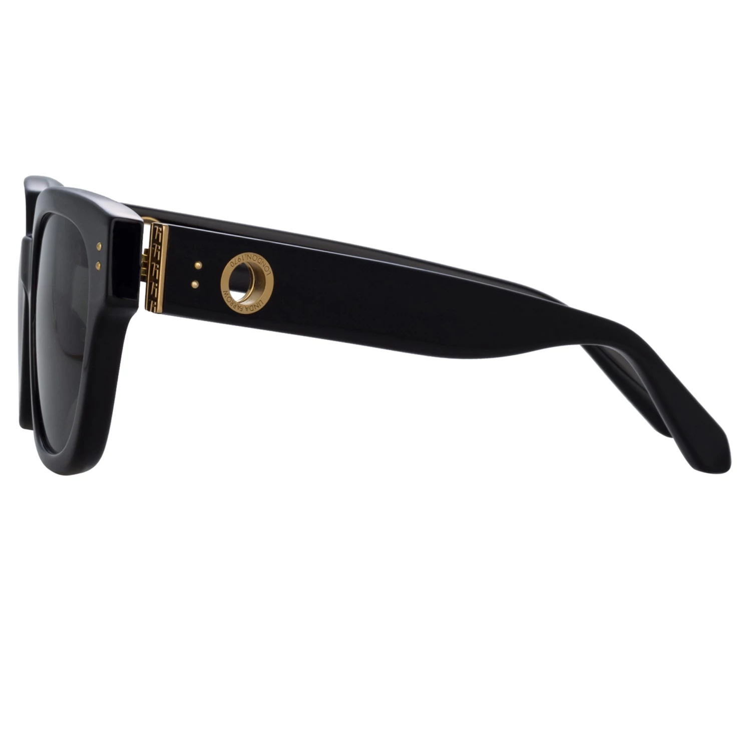 LINDA FARROW (U.K.) Deni D-Frame Sunglasses In Black 4 LINDA FARROW (U.K.) Deni D-Frame Sunglasses In Black