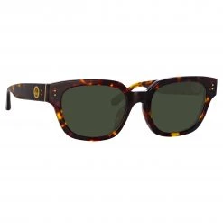 LINDA FARROW (U.K.) Women's Deni D-Frame Sunglasses In Tortoiseshell