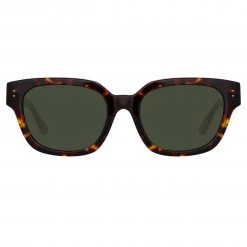 LINDA FARROW (U.K.) Women's Deni D-Frame Sunglasses In Tortoiseshell