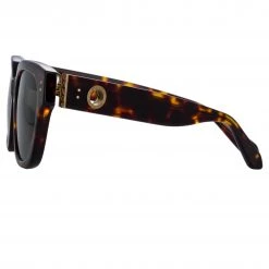 LINDA FARROW (U.K.) Women's Deni D-Frame Sunglasses In Tortoiseshell