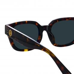 LINDA FARROW (U.K.) Women's Deni D-Frame Sunglasses In Tortoiseshell