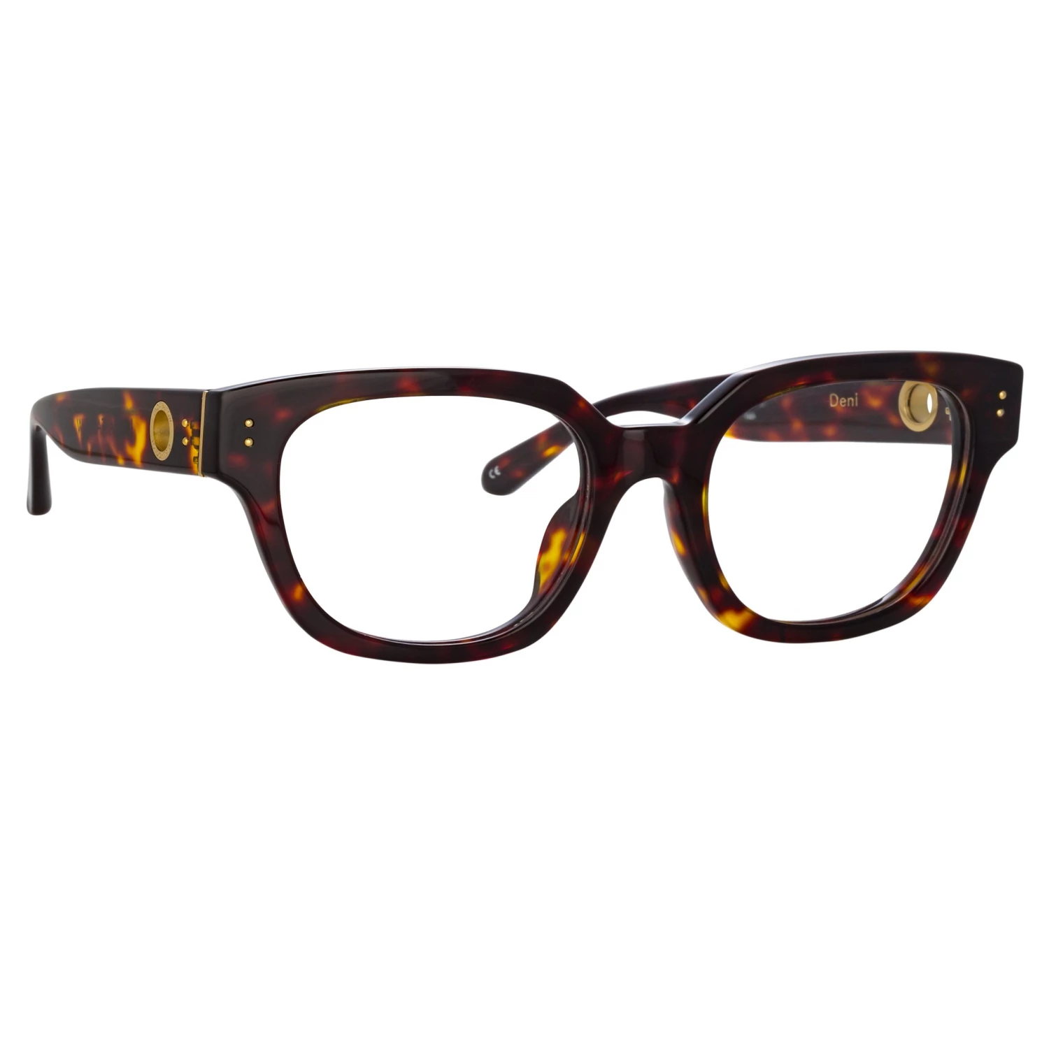 LINDA FARROW (U.K.) Deni Optical D-Frame In Tortoiseshell The LINDA FARROW Spring/Summer '22 Collection 2 LINDA FARROW (U.K.) Deni Optical D-Frame In Tortoiseshell The LINDA FARROW Spring/Summer '22 Collection