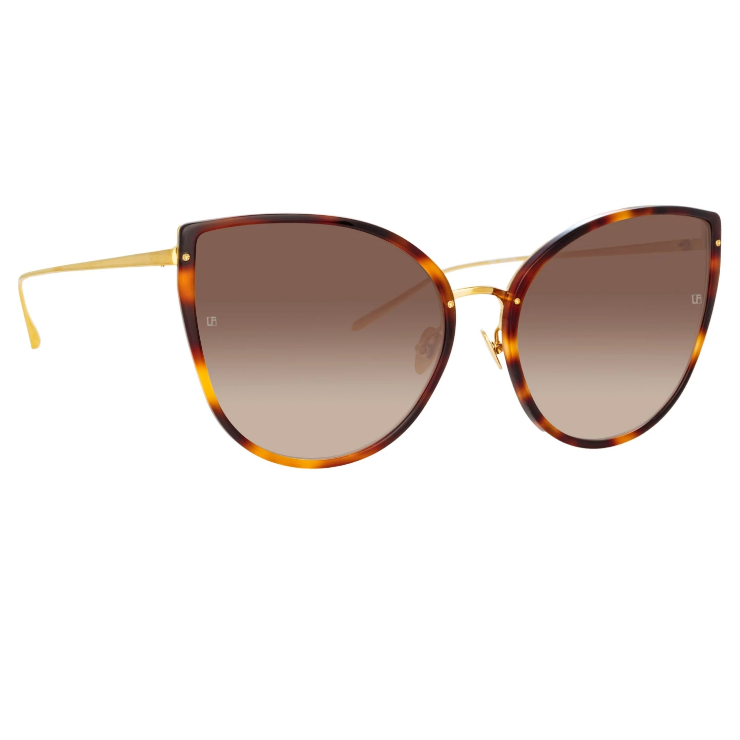 LINDA FARROW (U.K.) Silvie Cat Eye Sunglasses In Tortoiseshell 3 LINDA FARROW (U.K.) Silvie Cat Eye Sunglasses In Tortoiseshell