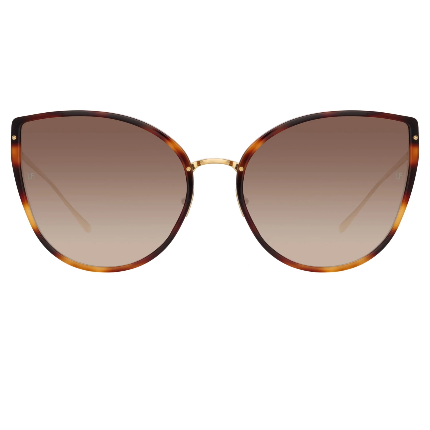 LINDA FARROW (U.K.) Silvie Cat Eye Sunglasses In Tortoiseshell 1 LINDA FARROW (U.K.) Silvie Cat Eye Sunglasses In Tortoiseshell