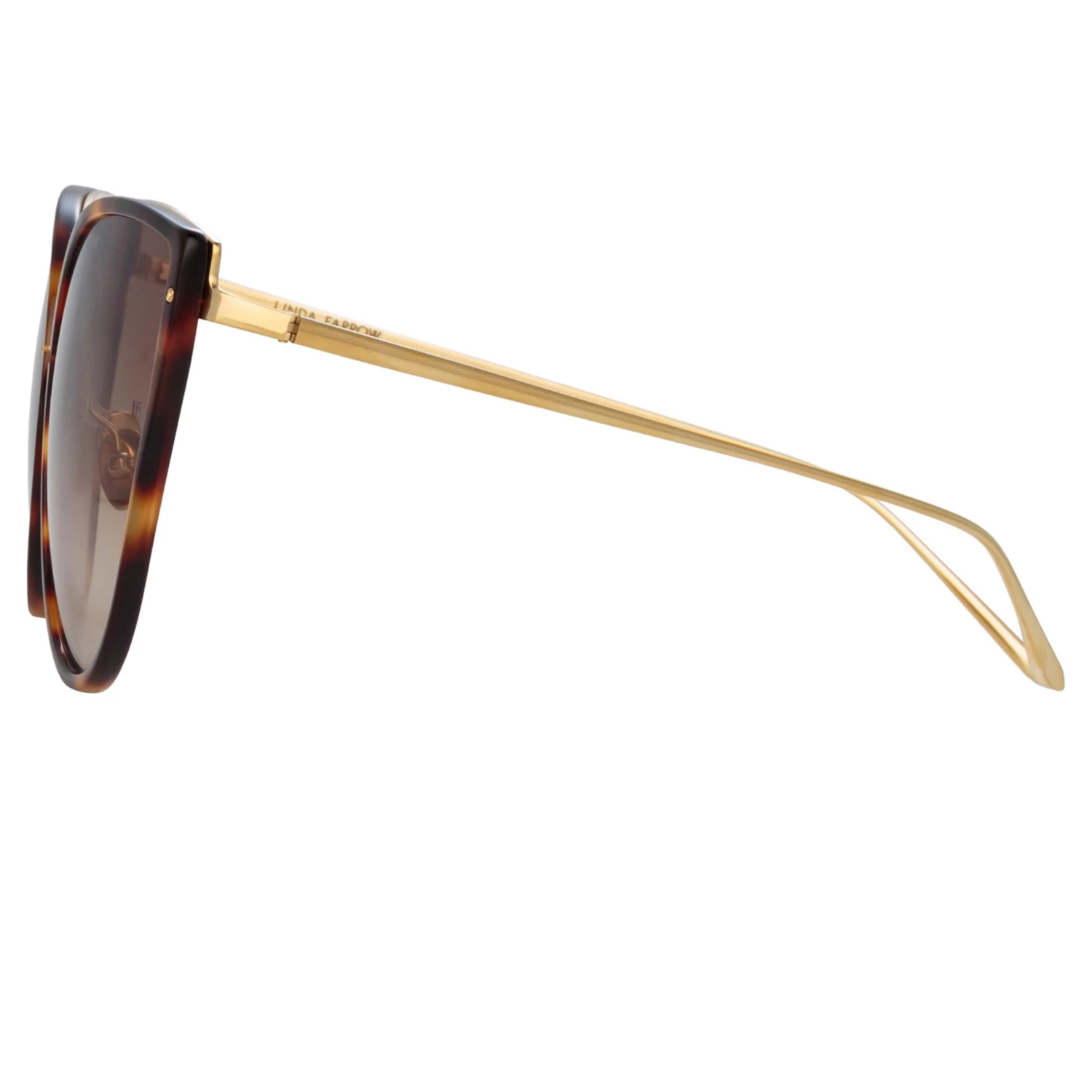 LINDA FARROW (U.K.) Silvie Cat Eye Sunglasses In Tortoiseshell 4 LINDA FARROW (U.K.) Silvie Cat Eye Sunglasses In Tortoiseshell