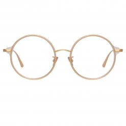 LINDA FARROW (U.K.) Bara Round Optical Frame In Ash