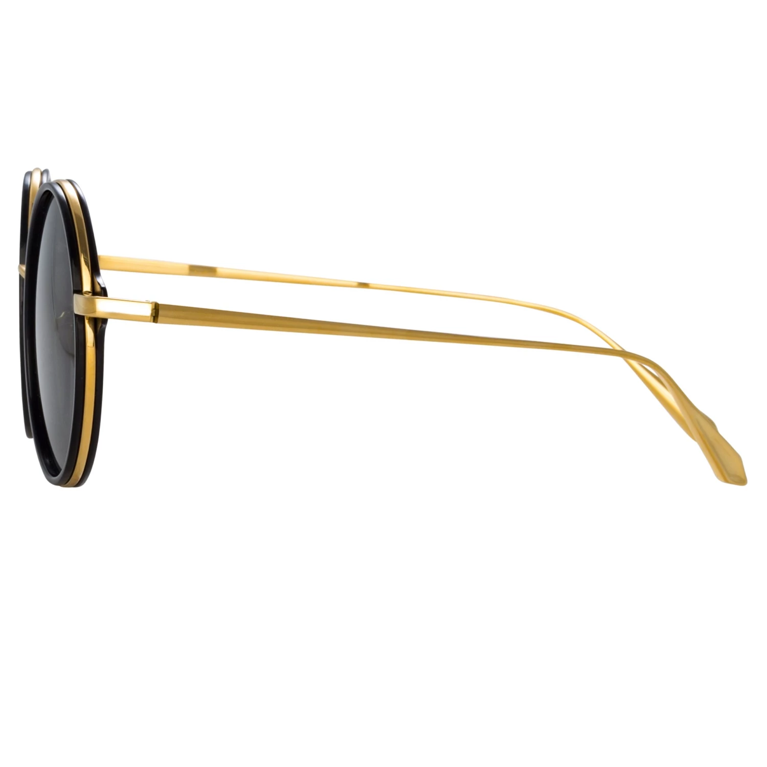 LINDA FARROW (U.K.) Bara Round Sunglasses In Black Women's 3 LINDA FARROW (U.K.) Bara Round Sunglasses In Black Women's