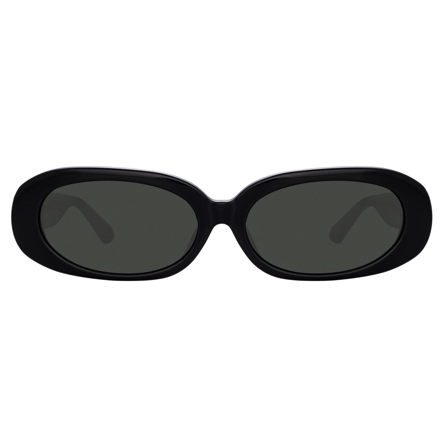 LINDA FARROW (U.K.) Women's Cara Oval Sunglasses In Black 2 LINDA FARROW (U.K.) Women's Cara Oval Sunglasses In Black