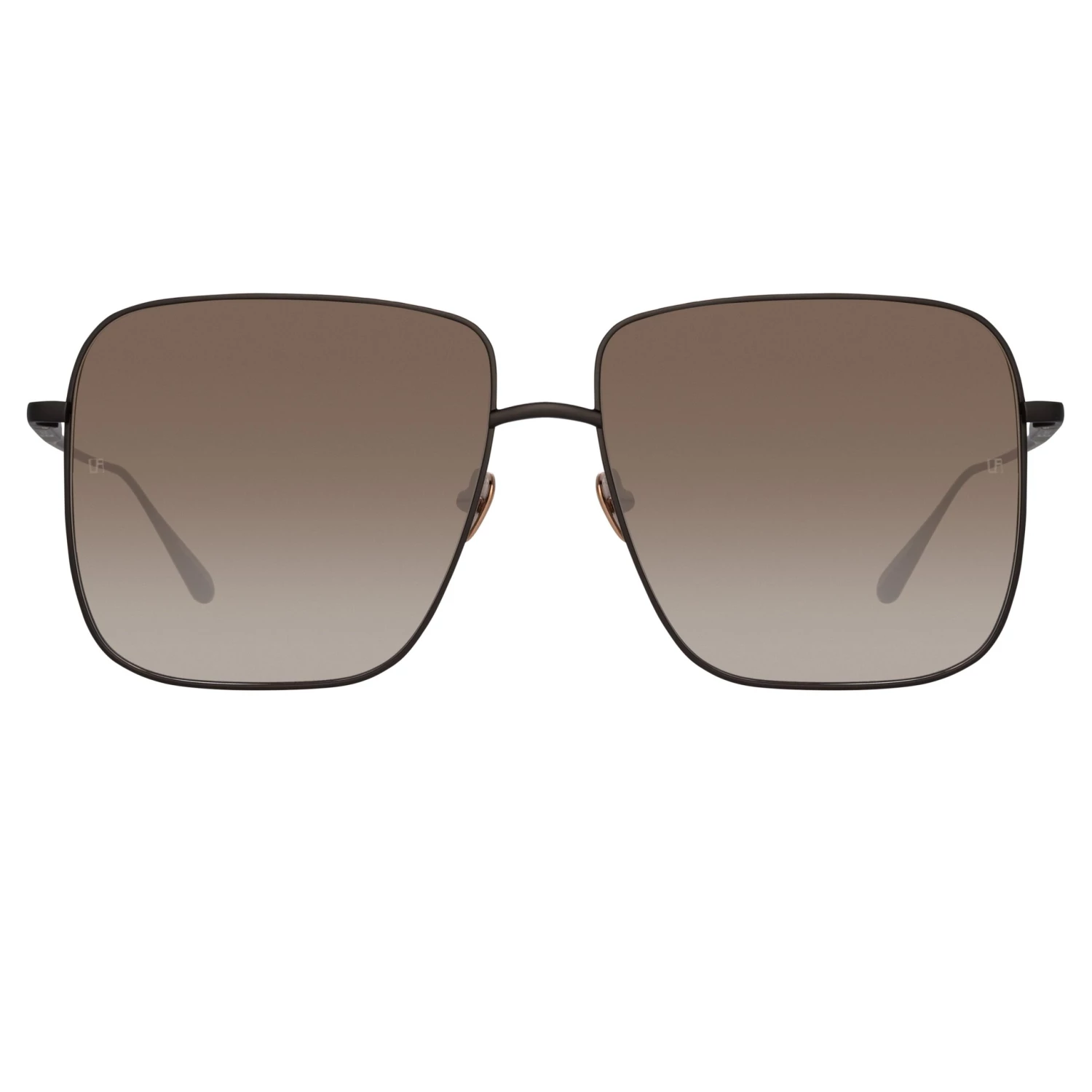 LINDA FARROW (U.K.) Andoa Squared Sunglasses In Black 2 LINDA FARROW (U.K.) Andoa Squared Sunglasses In Black