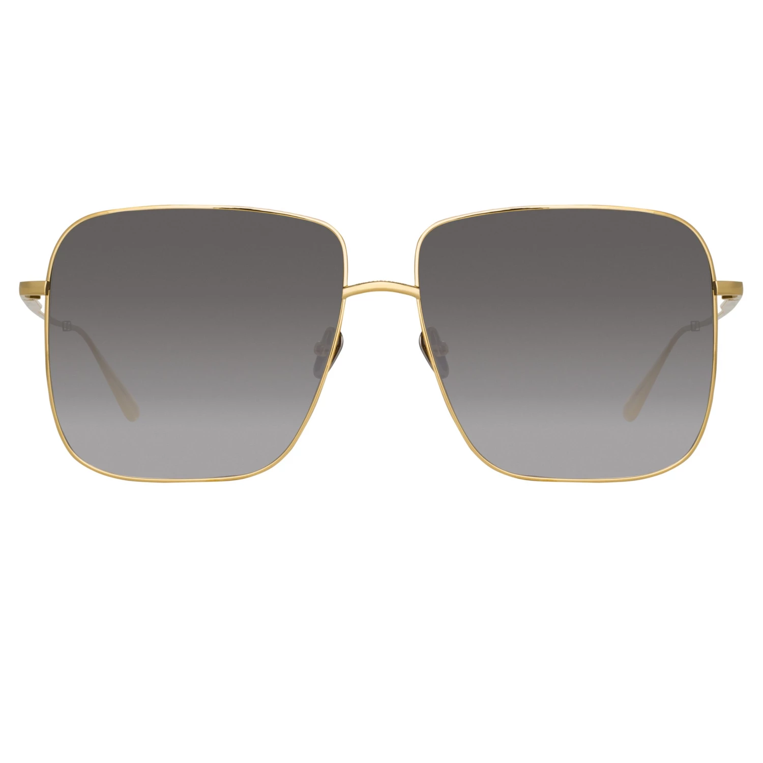 LINDA FARROW (U.K.) Andoa Squared Sunglasses In Yellow Gold Women's 1 LINDA FARROW (U.K.) Andoa Squared Sunglasses In Yellow Gold Women's
