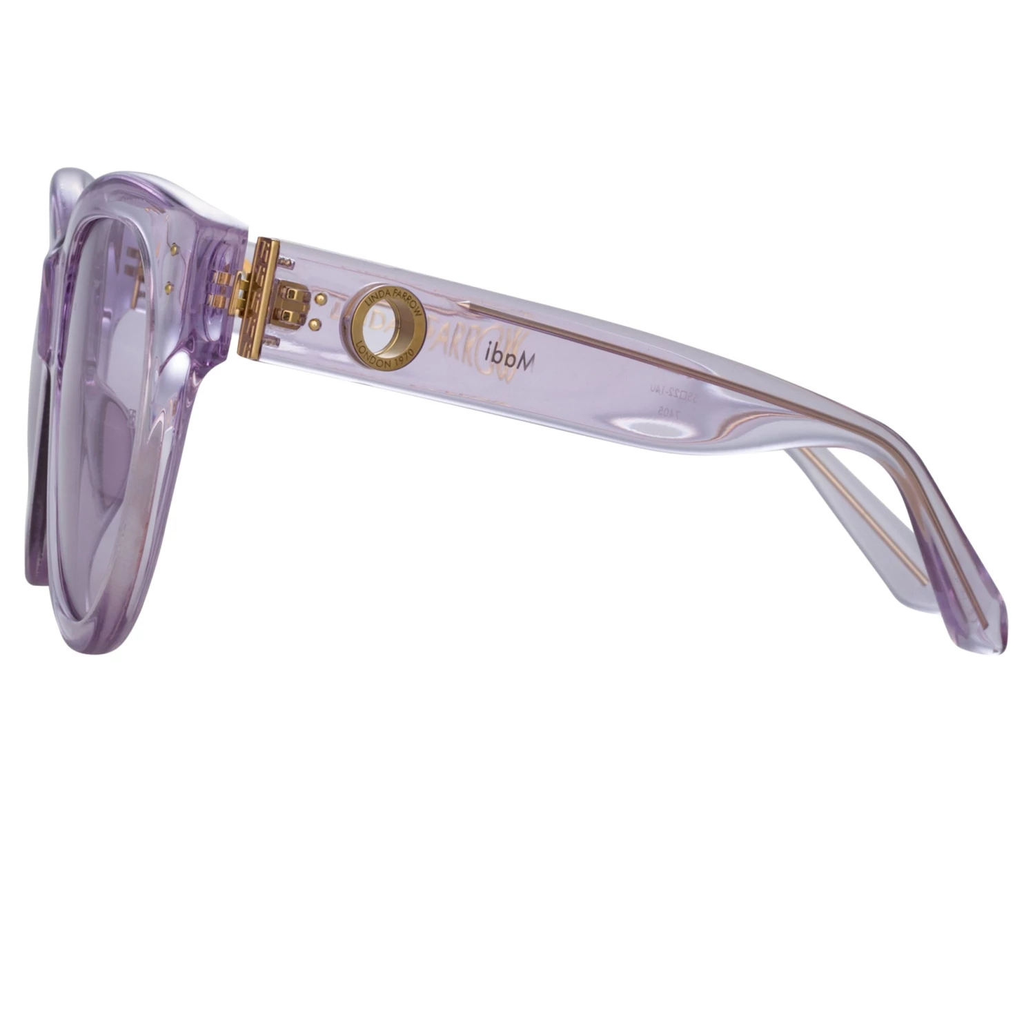 LINDA FARROW (U.K.) Madi Oversized Sunglasses In Lilac Women's 4 LINDA FARROW (U.K.) Madi Oversized Sunglasses In Lilac Women's