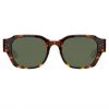 LINDA FARROW (U.K.) Ramon Rectangular Sunglasses In Tortoiseshell Women's