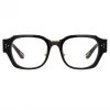 Linda Farrow Ramon Rectangular Optical Frame In Black The LINDA FARROW Spring/Summer '22 Collection