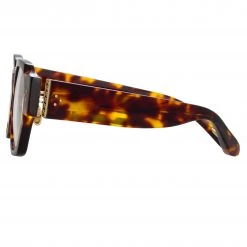 Linda Farrow Ramon Rectangular Optical Frame In Tortoiseshell The LINDA FARROW Spring/Summer '22 Collection
