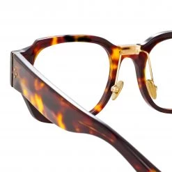 Linda Farrow Ramon Rectangular Optical Frame In Tortoiseshell The LINDA FARROW Spring/Summer '22 Collection