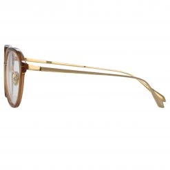 LINDA FARROW (U.K.) Cacao Angular Sunglasses In Tobacco The LINDA FARROW Spring/Summer '22 Collection 6 LINDA FARROW (U.K.) Cacao Angular Sunglasses In Tobacco The LINDA FARROW Spring/Summer '22 Collection