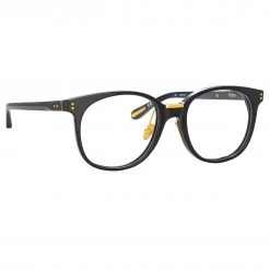 Linda Farrow Palla Optical D-Frame Frame In Black The LINDA FARROW Spring/Summer '22 Collection