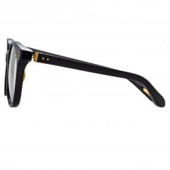 Linda Farrow Palla Optical D-Frame Frame In Black The LINDA FARROW Spring/Summer '22 Collection