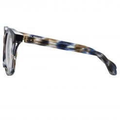Linda Farrow The LINDA FARROW Spring/Summer '22 Collection Palla Optical D-Frame Frame In Blue Tortoiseshell