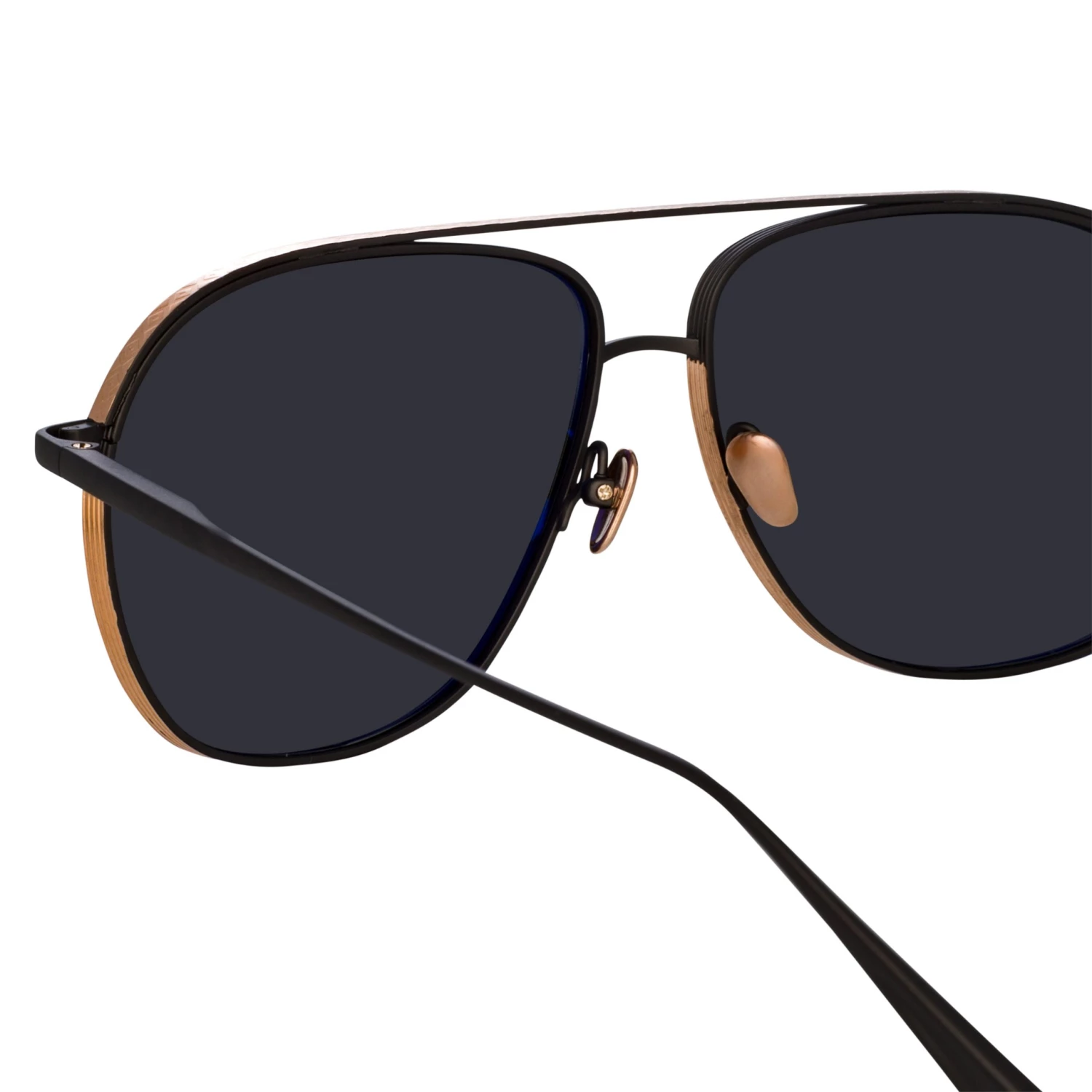 LINDA FARROW (U.K.) Matis Aviator Sunglasses In Black 5 LINDA FARROW (U.K.) Matis Aviator Sunglasses In Black
