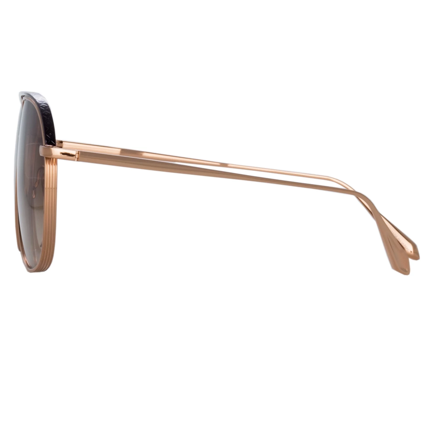 LINDA FARROW (U.K.) Matis Aviator Sunglasses In Rose Gold 3 LINDA FARROW (U.K.) Matis Aviator Sunglasses In Rose Gold