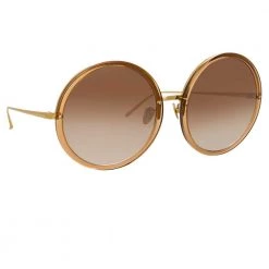 Linda Farrow Women's The Kew | Oversized Sunglasses In Brown Frame (C34)