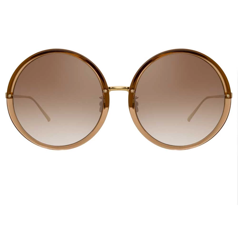 Linda Farrow Women's The Kew | Oversized Sunglasses In Brown Frame (C34) 1 Linda Farrow Women's The Kew | Oversized Sunglasses In Brown Frame (C34)
