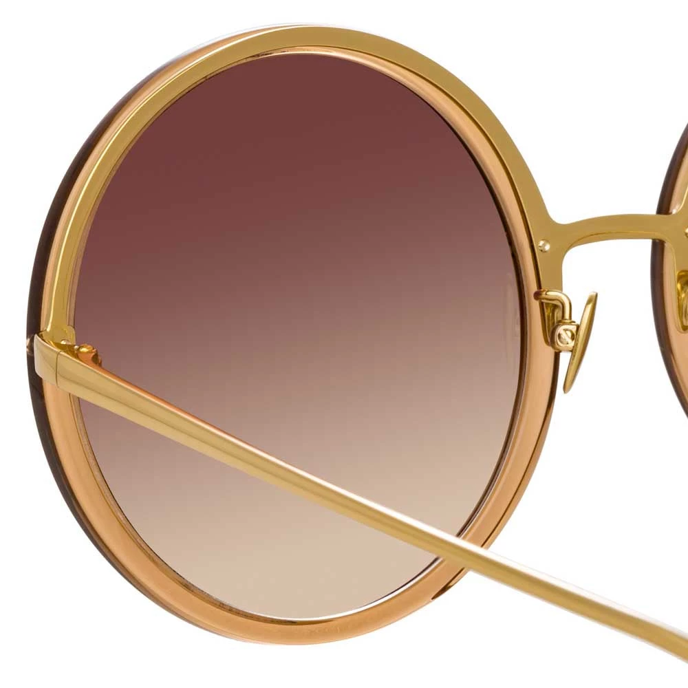 Linda Farrow Women's The Kew | Oversized Sunglasses In Brown Frame (C34) 5 Linda Farrow Women's The Kew | Oversized Sunglasses In Brown Frame (C34)