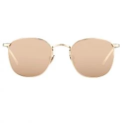 Linda Farrow Women's The Simon | Square Sunglasses In Rose Gold Frame (C3)