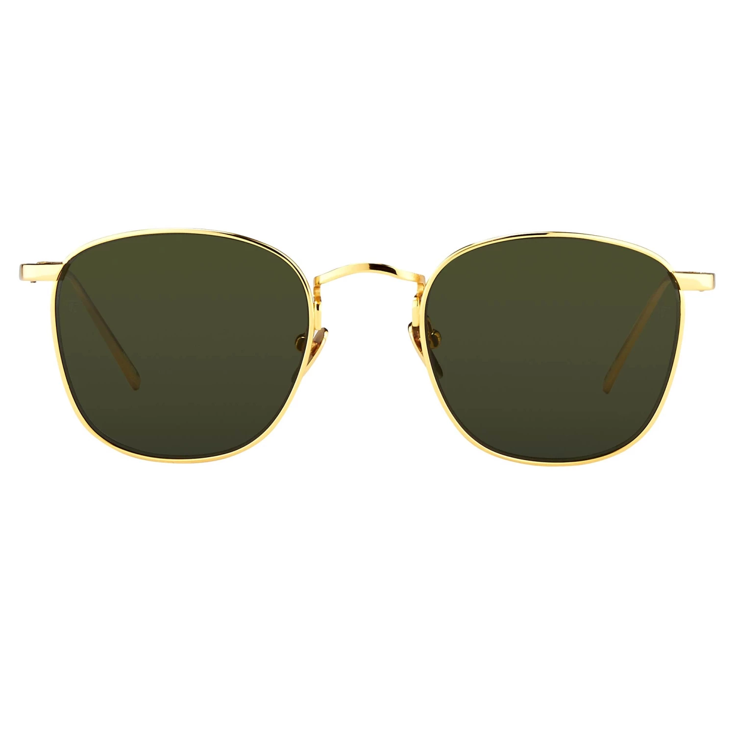Linda Farrow Women's Simon Square Sunglasses In Yellow Gold 1 Linda Farrow Women's Simon Square Sunglasses In Yellow Gold