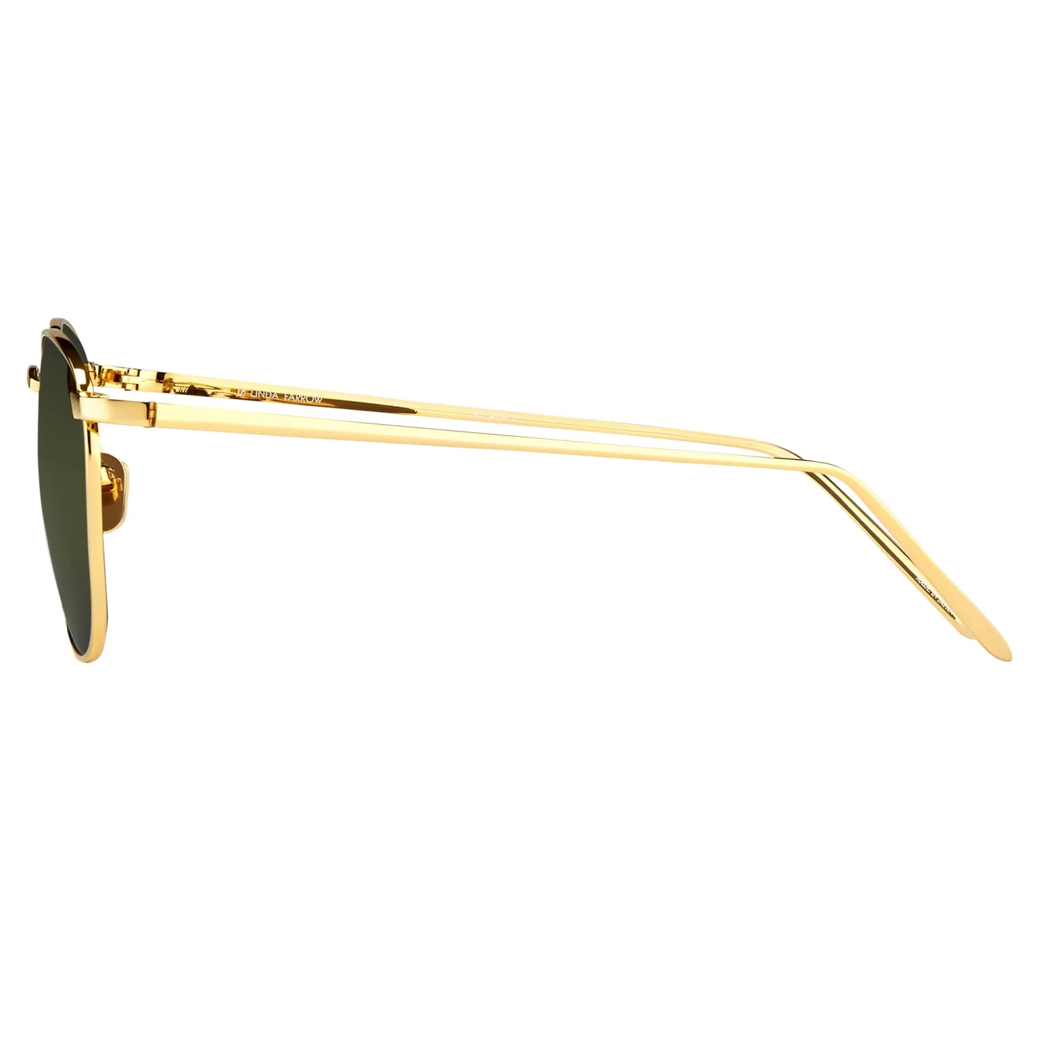Linda Farrow Women's Simon Square Sunglasses In Yellow Gold 4 Linda Farrow Women's Simon Square Sunglasses In Yellow Gold