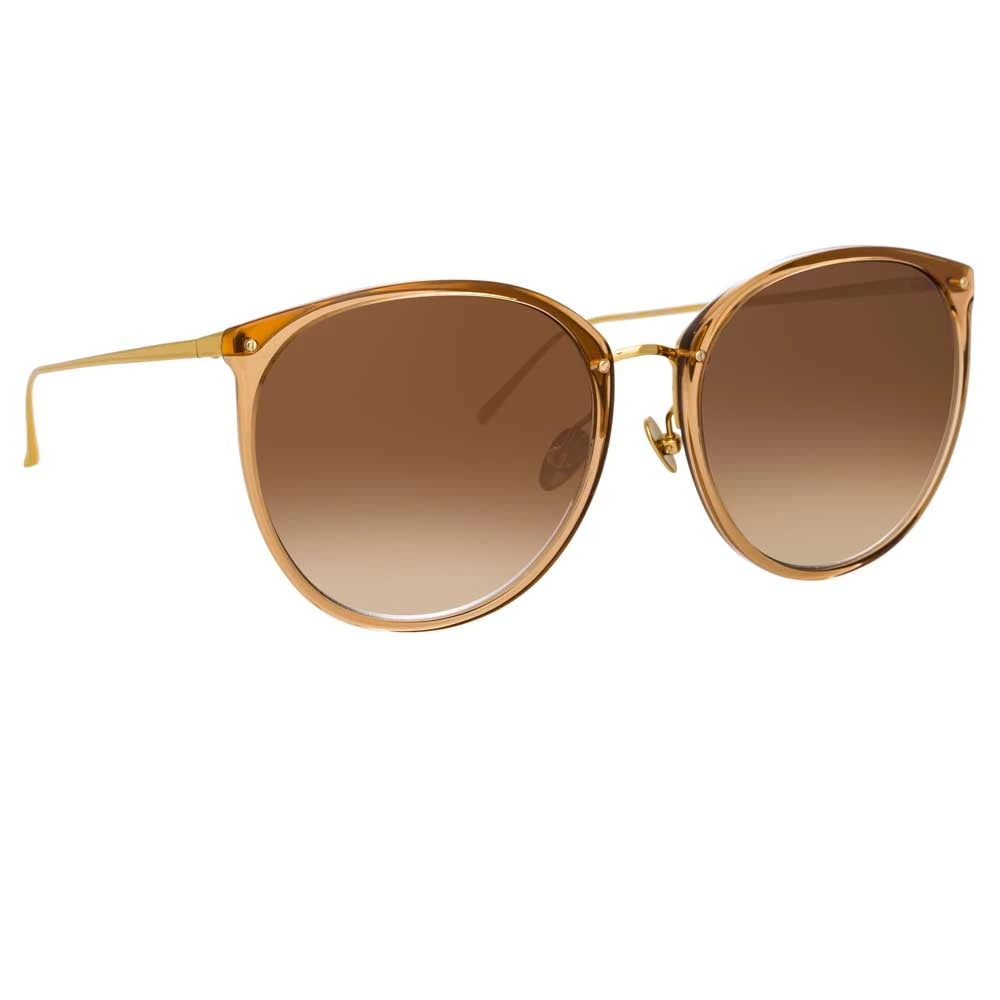 Linda Farrow Women's The Kings | Oversized Sunglasses In Brown Frame (C20) 2 Linda Farrow Women's The Kings | Oversized Sunglasses In Brown Frame (C20)